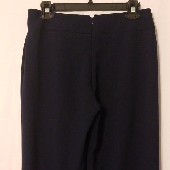 Tahari Navy Crepe Petite Dress Pants - Picture 8 of 17